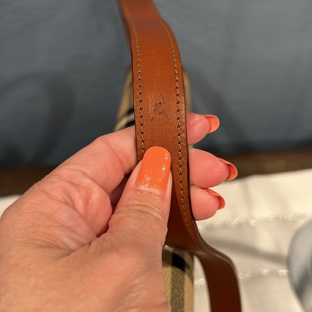 Vintage Burberry Tan and Brown Check Clutch - Picture 3 of 16